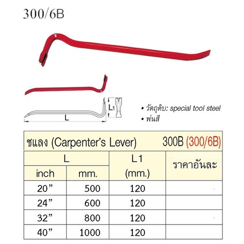 SKI - สกี จำหน่ายสินค้าหลากหลาย และคุณภาพดี | UNIOR 300/6B ชแลง 20นิ้ว (500 mm.) (300B)